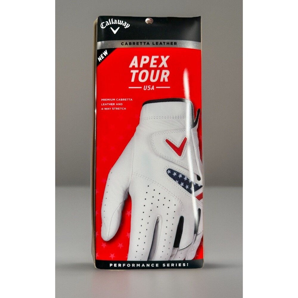 Callaway Golf Gloves- Apex Tour USA - Medium CAD - Left Glove Mens- NEW